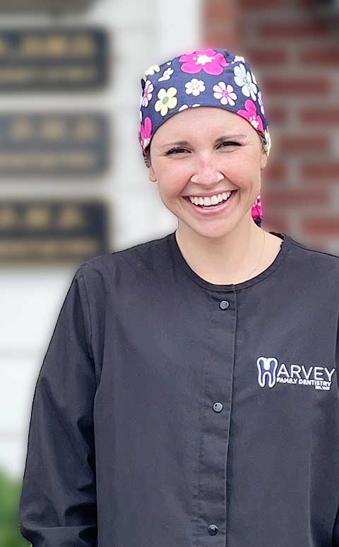 Happy women in black shirt