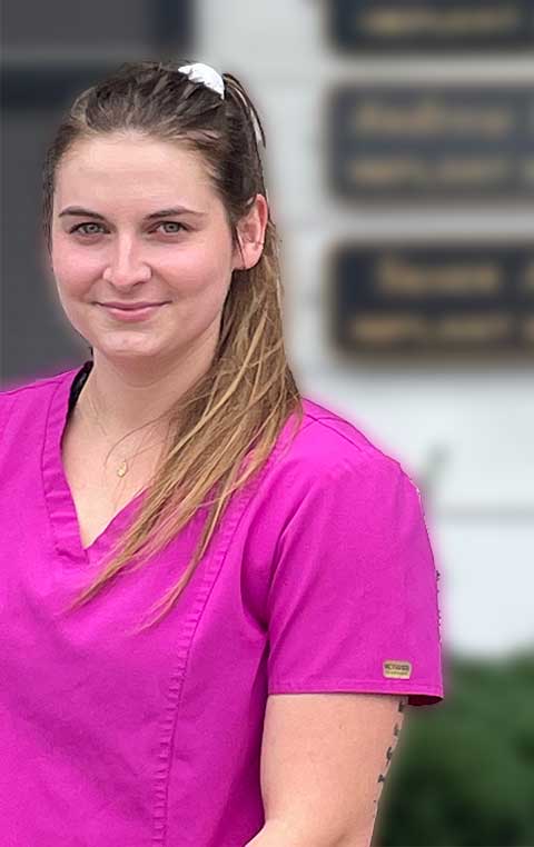 Happy women in pink shirt