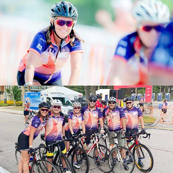 Group of people on cycle